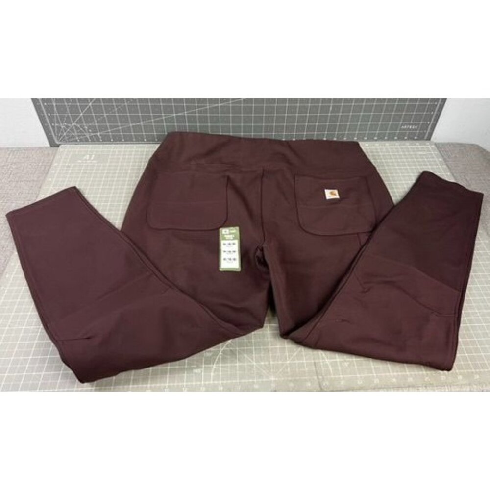 Carhartt Women's Force Fitted Midweight Utility Leggings Blackberry Sz. XL 16-18 - Picture 6 of 9